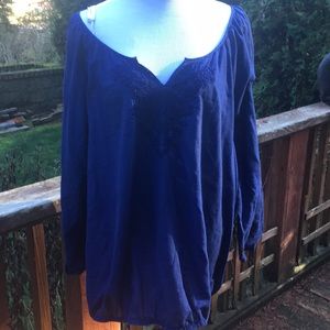 Lane Bryant Tops - 💜 GUC Embroidered Cotton Long Sleeve Top Lane Bryant Tops - 💜 GUC Embroidered Cotton Long Sleeve Top
